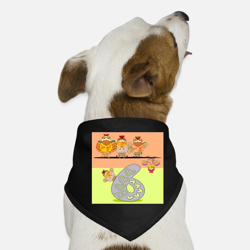 6. Geburtstag - Sechsjähriger - Hühnerstall Hunde-Bandana
