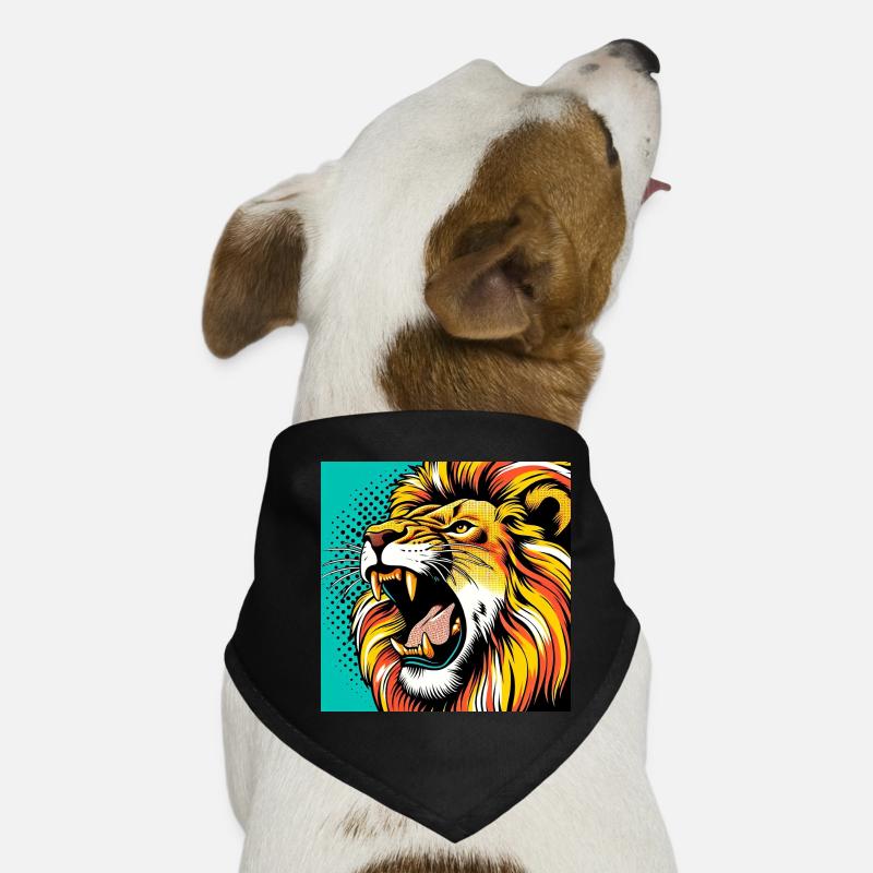 Lion Pop Art Bandana pour chien