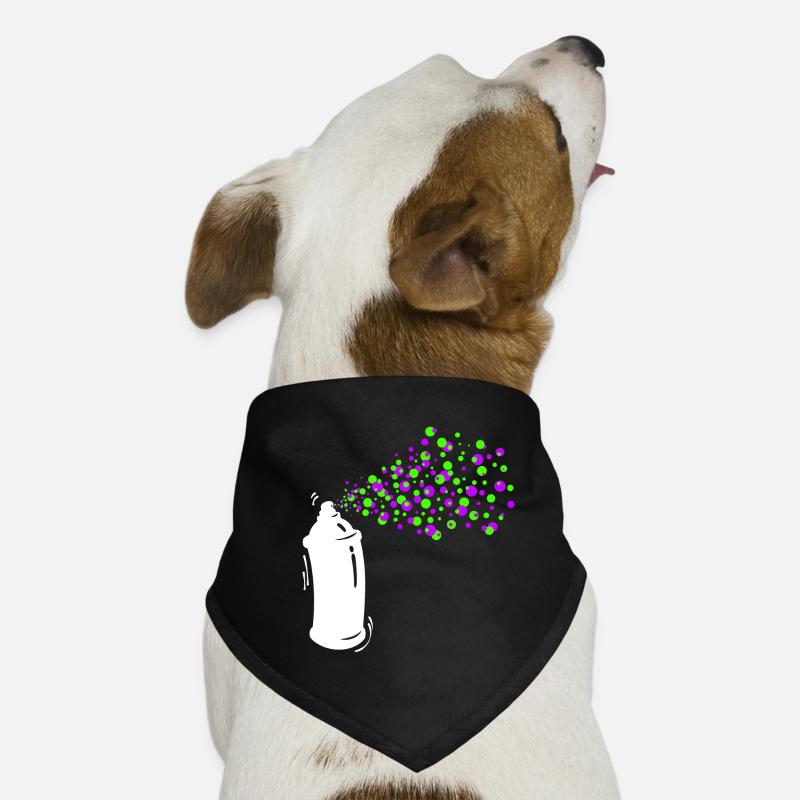 Graffiti Sprayer Spraydose Kunst Strassenkunst Hunde-Bandana