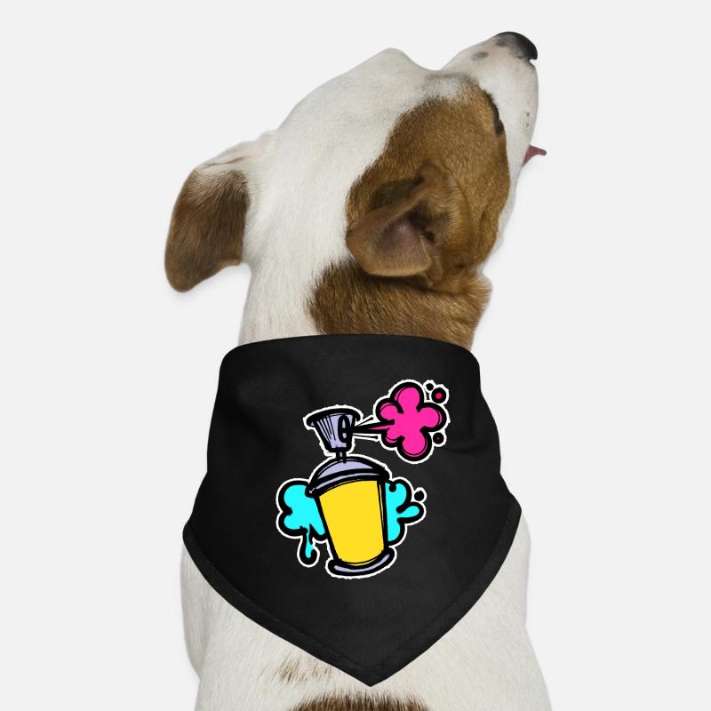 Graffiti Sreet Art Spraydose Sprayer Wildstyle Hunde-Bandana