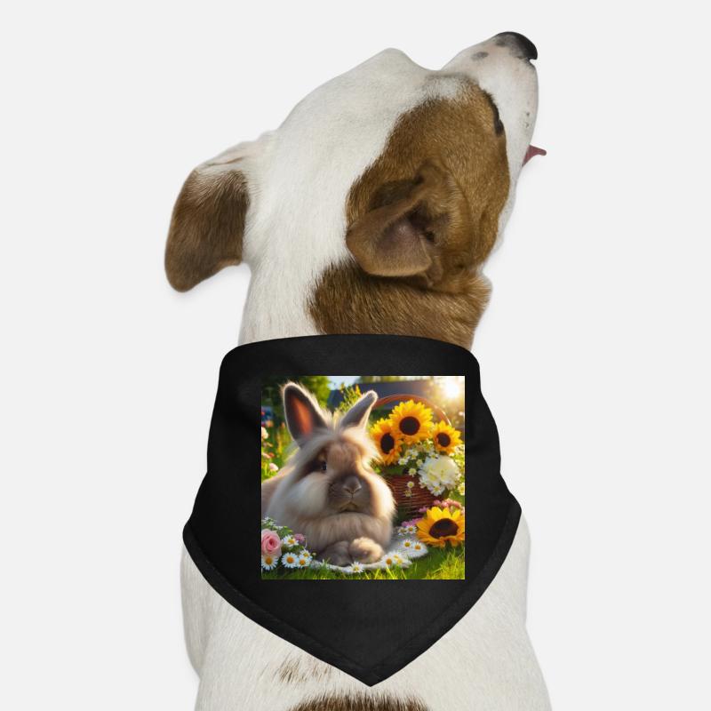 Graues Angorakaninchen Hunde-Bandana