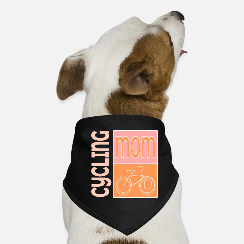 CYCLISME MAMAN VÉLO ART Bandana pour chien