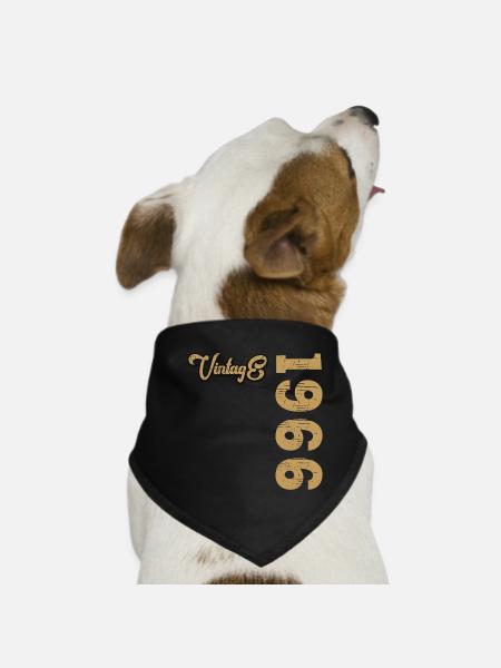 Millésime 1966 - Bandana pour chien - noir - Devant