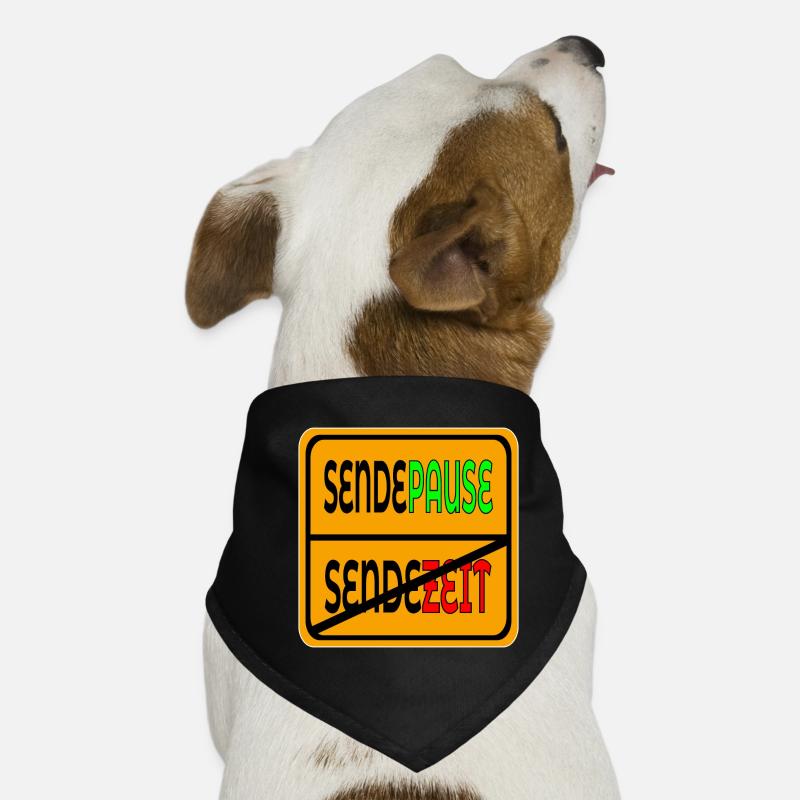 SENDEZEIT SENDEPAUSE Hunde-Bandana