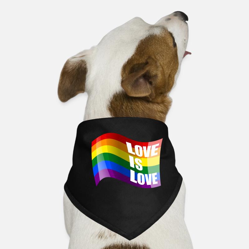 L’amour arc-en-ciel est l’amour Bandana pour chien