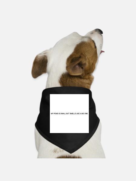 Männer T-shirt - Hunde-Bandana - Schwarz - Vorne