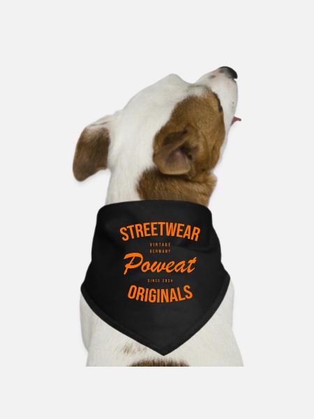 Vintage Poweat Streetwear - Bandana pour chien - noir - Devant