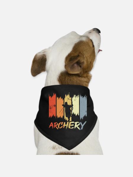 Archery - Dog Bandana - black - Front