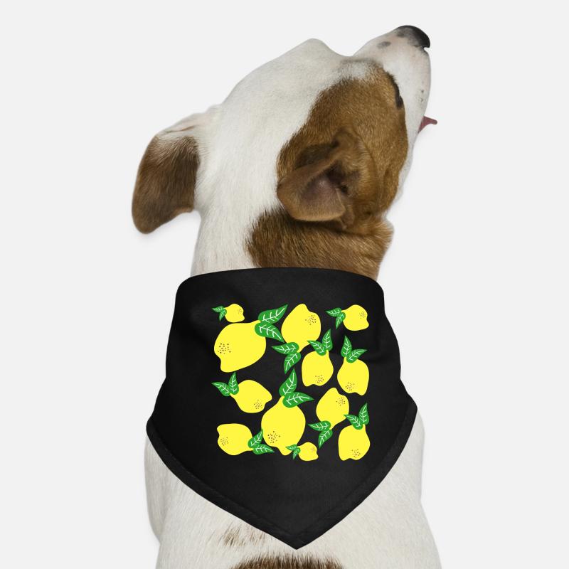 Lemon Pattern Dog Bandana