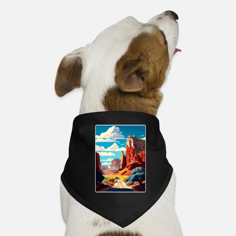 Affiche de voyage souvenir du parc national de Capitol Reef Bandana pour chien