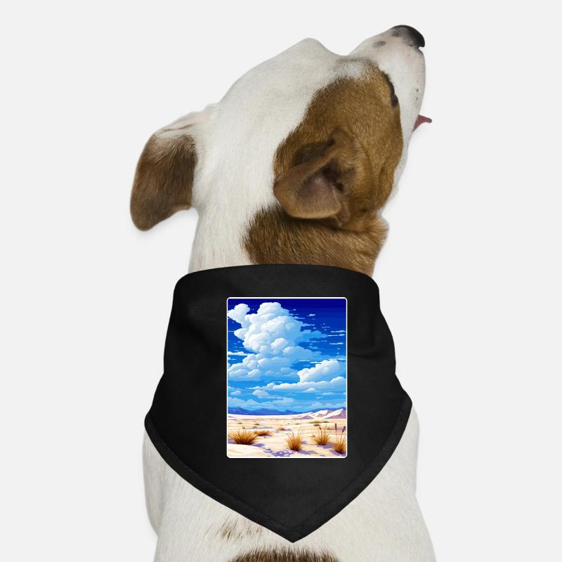 White Sands Nationalpark Reiseplakat Souvenir Hunde-Bandana