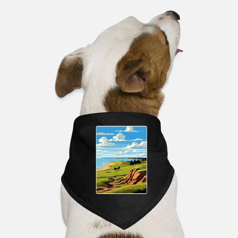Whistling Straits Golfplatz Reiseposter Hunde-Bandana
