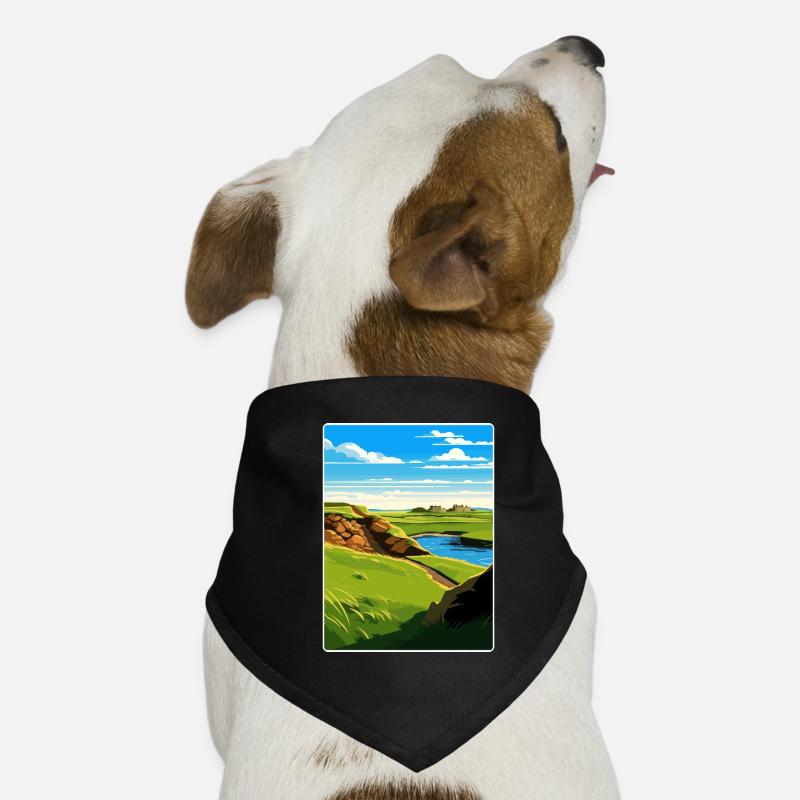 St Andrews Golf Course Scotland Andrew Travel Card Dog Bandana