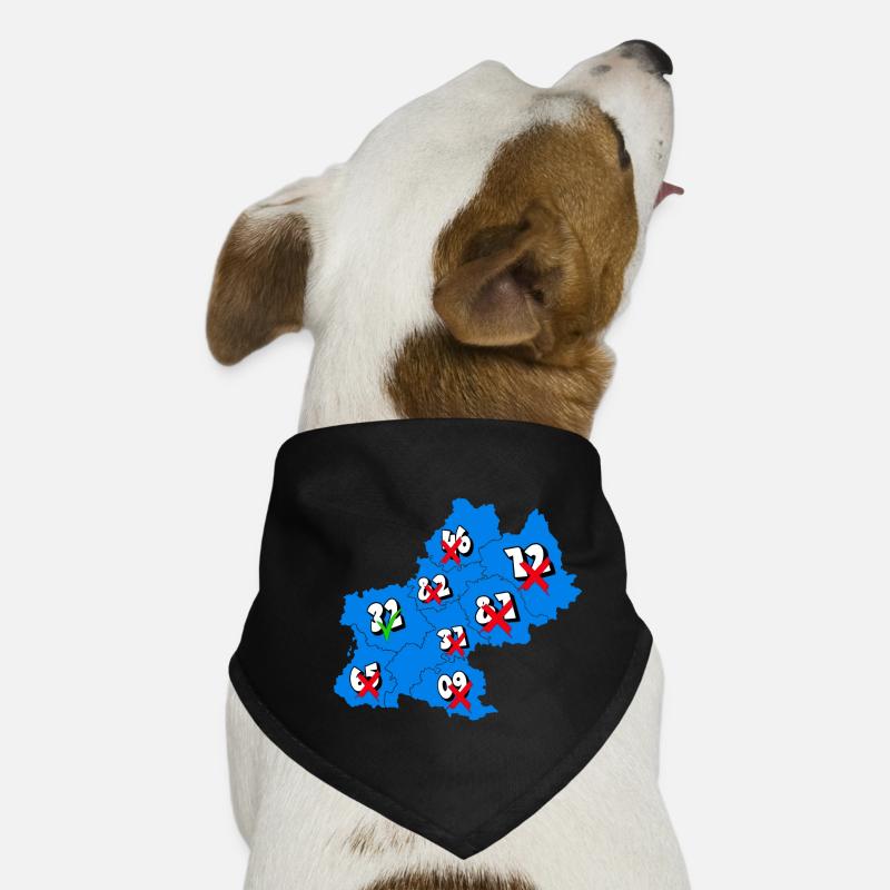 Région Midi-Pyrénées - Bandana pour chien - noir