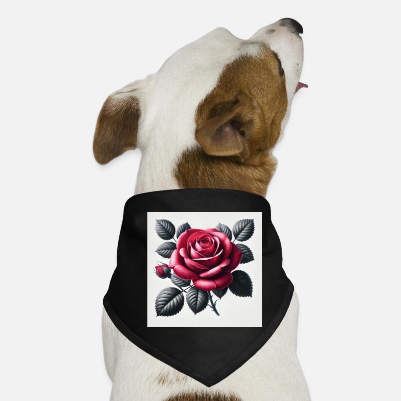 Red rose Dog Bandana