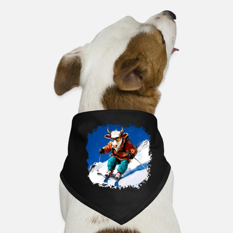 Kühe Ski Hunde-Bandana