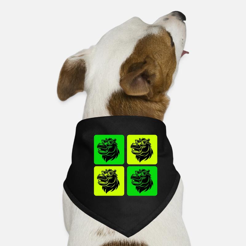Hippopotame avec lunettes de soleil Bandana pour chien