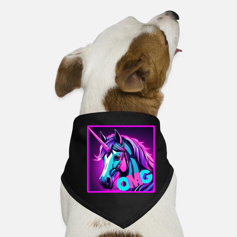 Licorne colorée Bandana pour chien