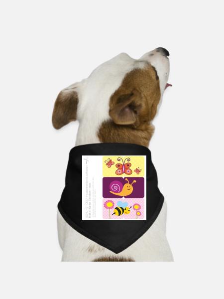 DIY - Shoe Stickers - Little Critters - Pink - Dog Bandana - black - Front