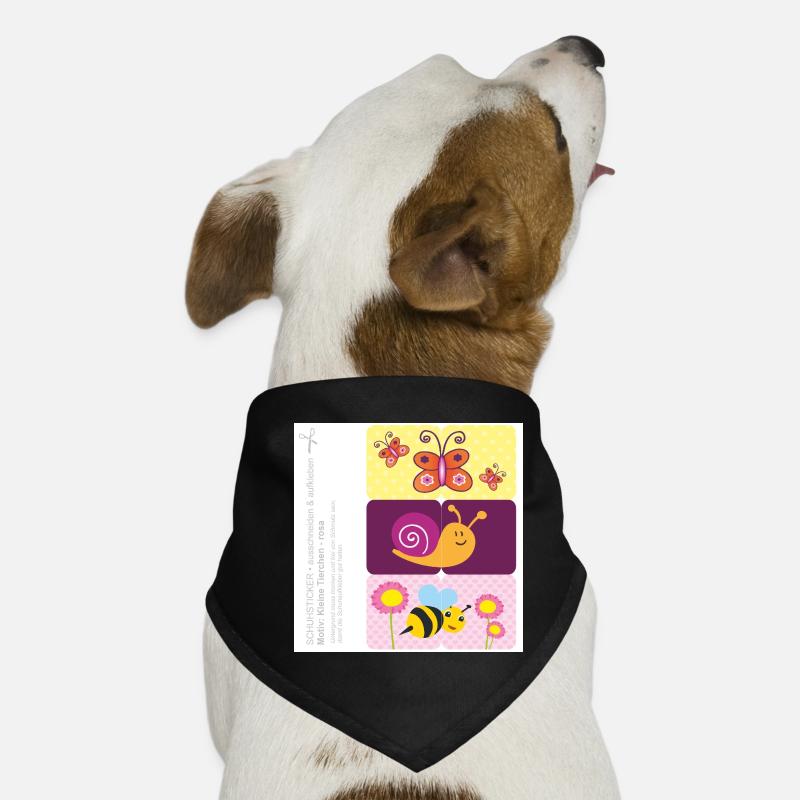 DIY - Schuhaufkleber - Kleine Tierchen - rosa Hunde-Bandana