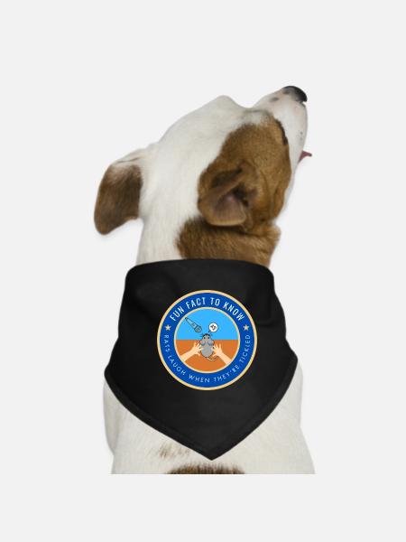 Rats laugh when they're tickled - Dog Bandana - black - Front