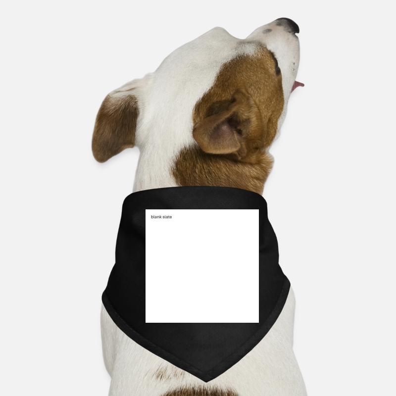 blank slate - Hunde-Bandana - Schwarz