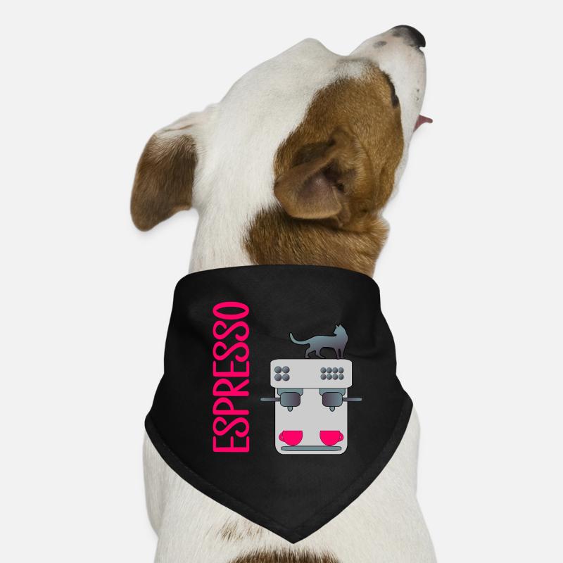 CAFETIÈRE EXPRESSO CHATS Bandana pour chien