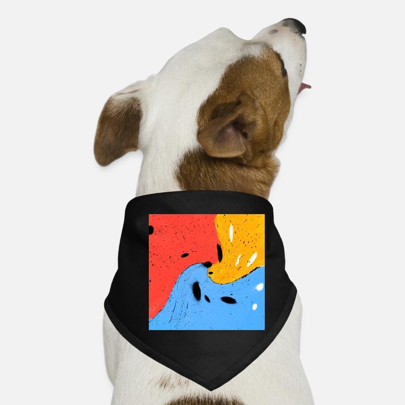 Crazy colors Dog Bandana