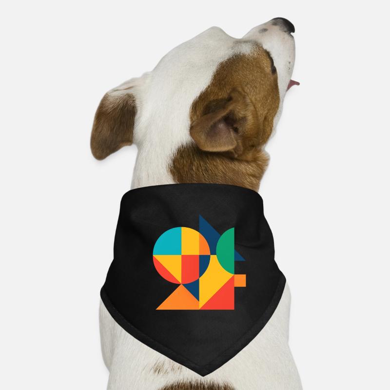 Abstract Geometric Color Art Dog Bandana