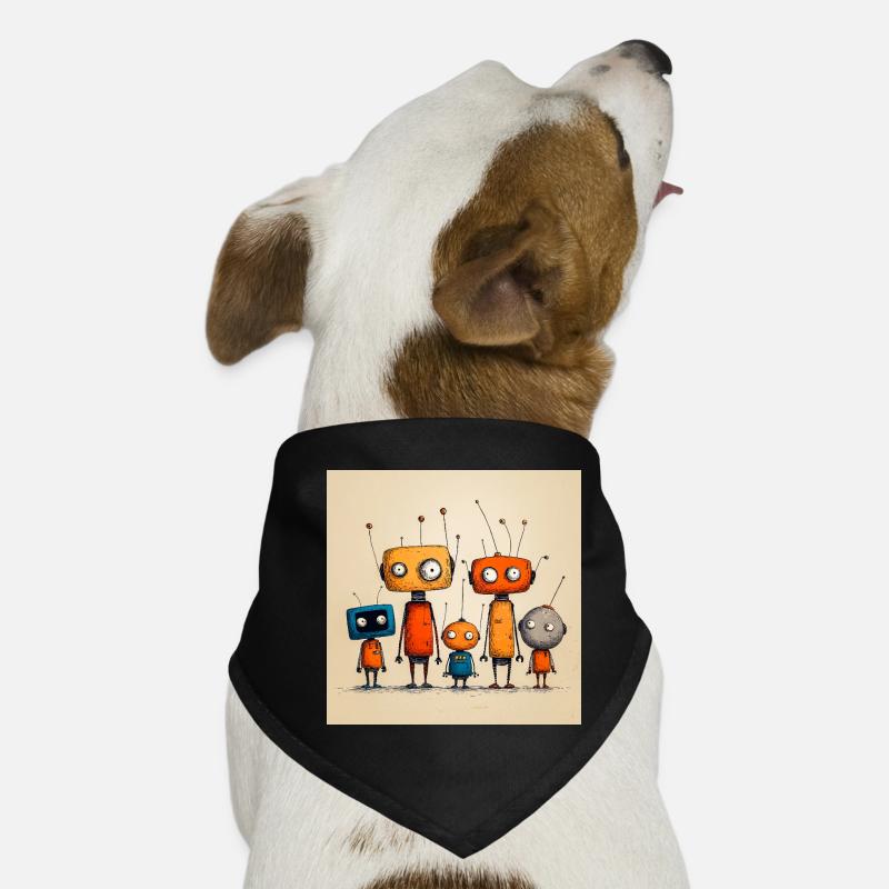 Kindlich freundlicher Roboter Hunde-Bandana