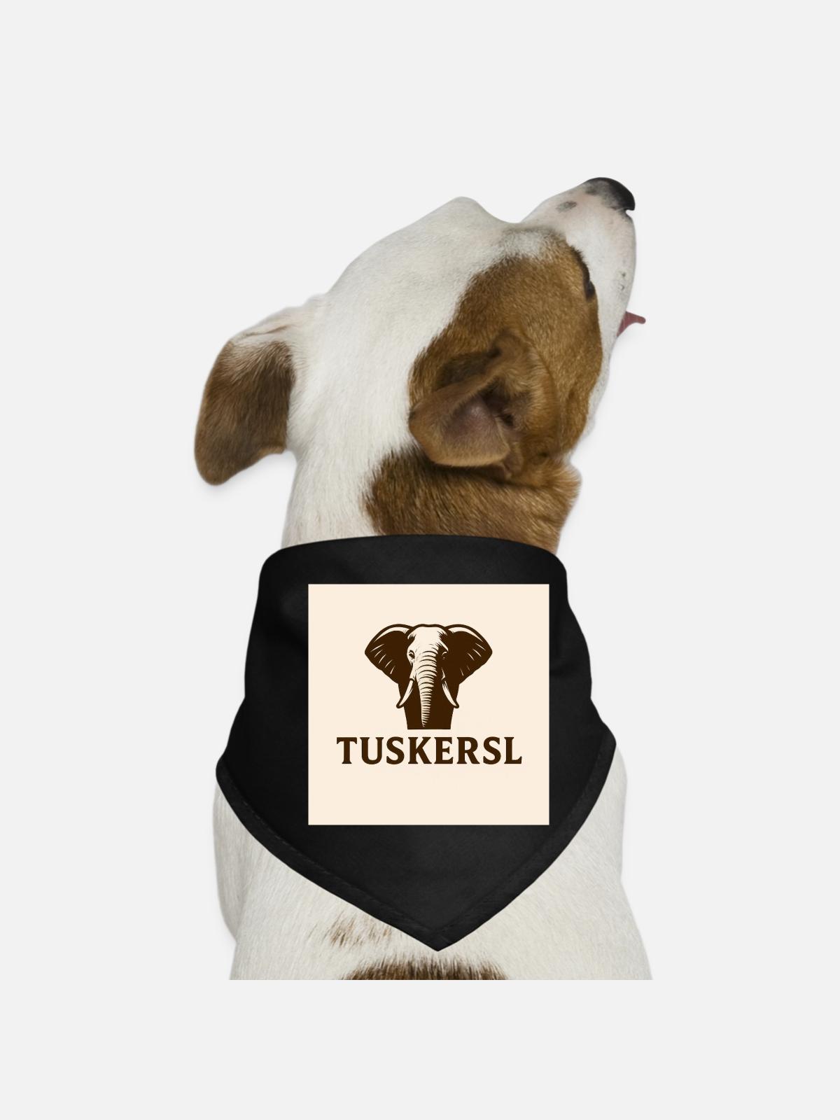 Tuskers - Dog Bandana - black - Front
