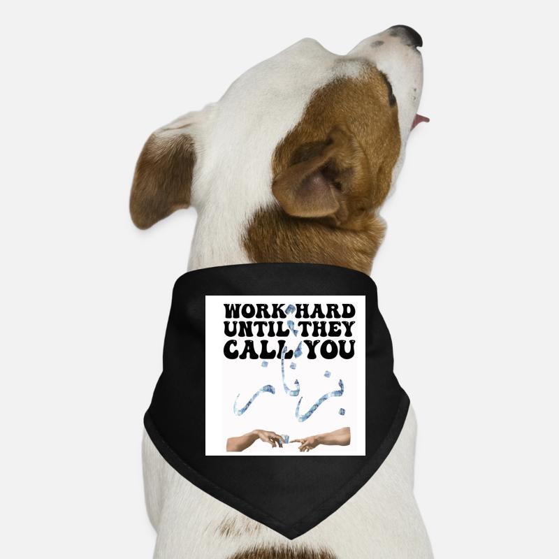 Motivation Travail Argent Bandana pour chien