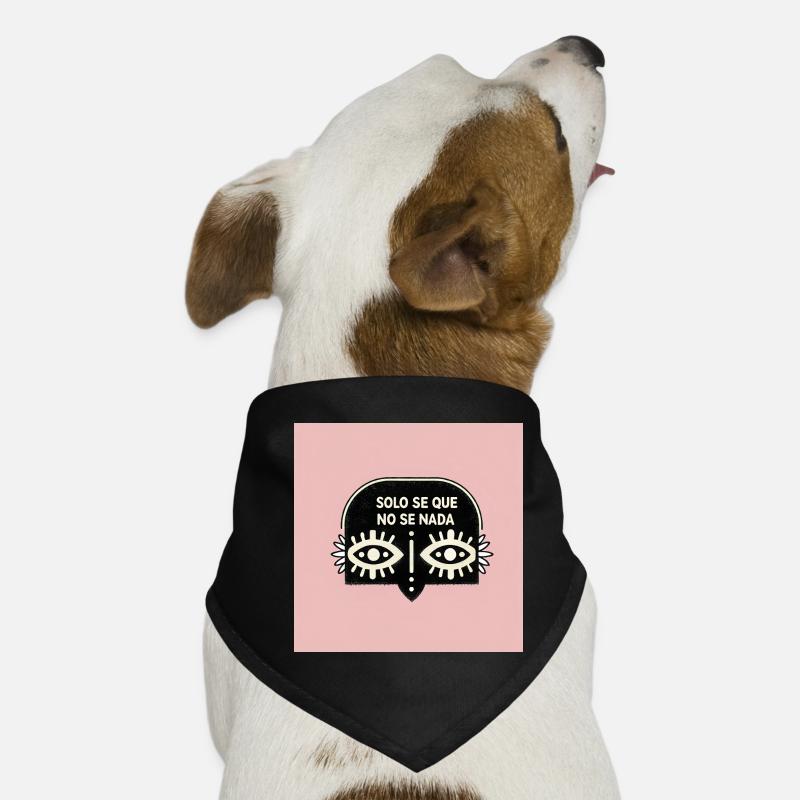 Reflective Quote in Minimalist Style Dog Bandana