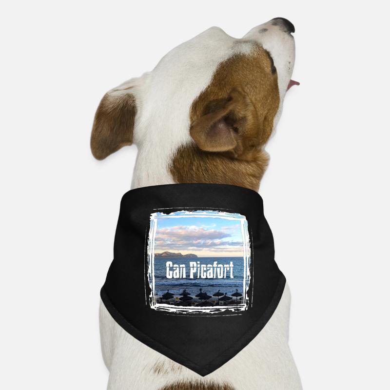 Can Picafort Beach Print Dog Bandana