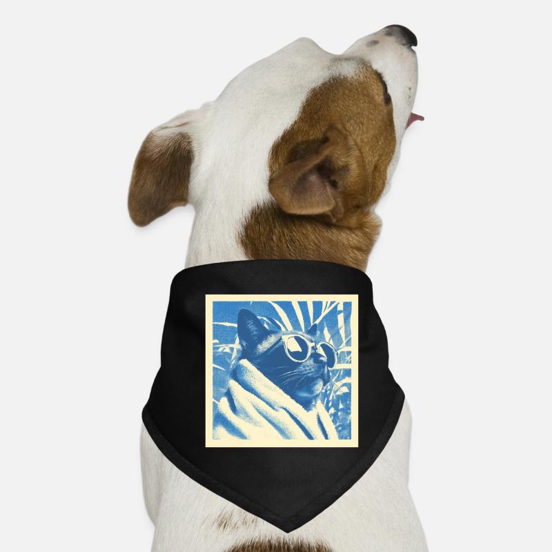 Design rétro cool pour chat Bandana pour chien
