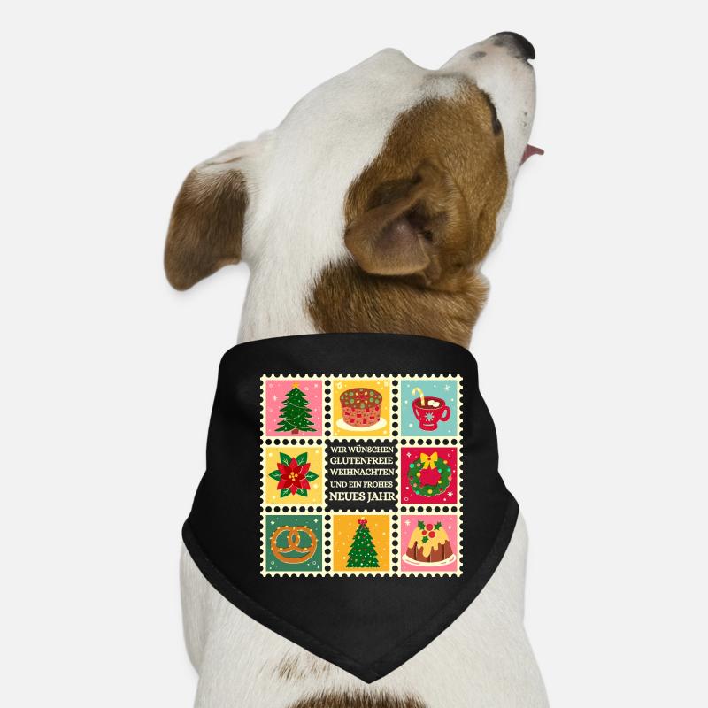 Gluten-Free Christmas Patterns Dog Bandana
