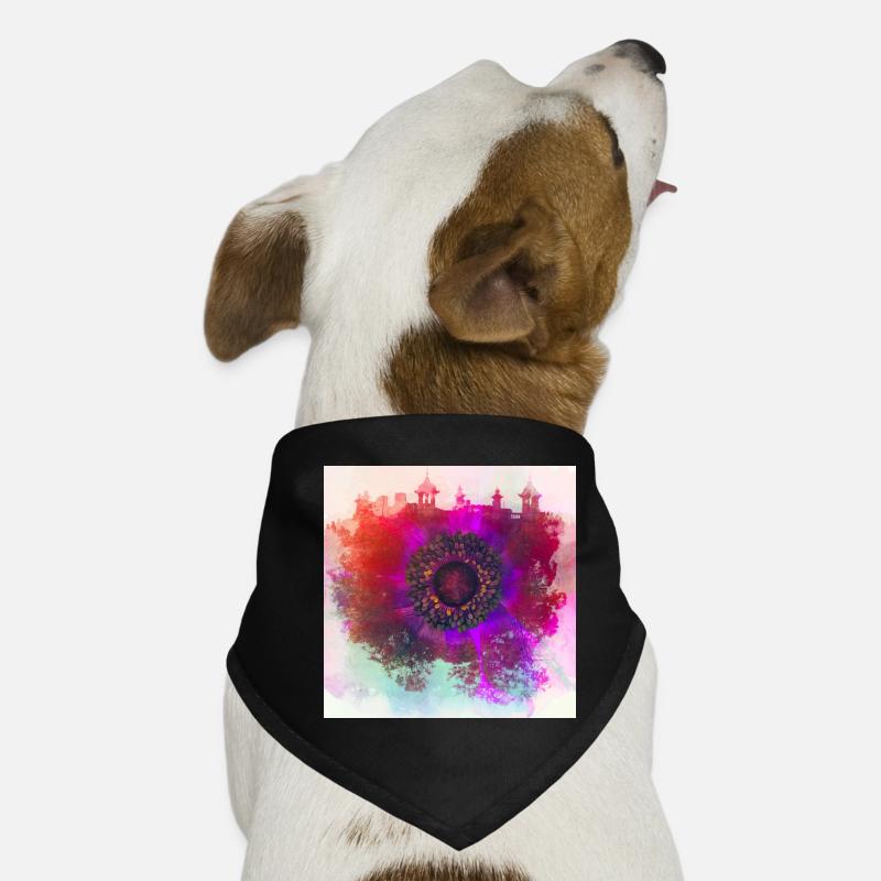 Abstract poppy Hunde-Bandana