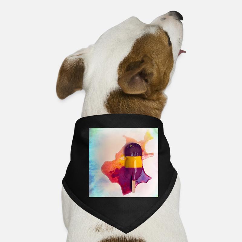 Popsicle - Hunde-Bandana - Schwarz