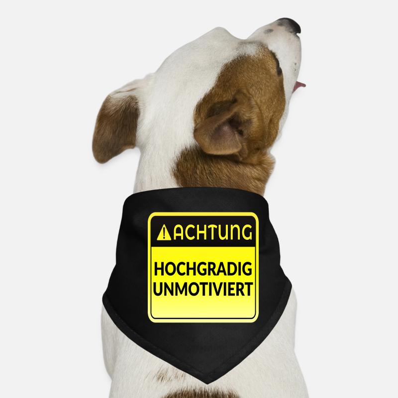 ATTENTION MOTIVATION FUNNY Dog Bandana