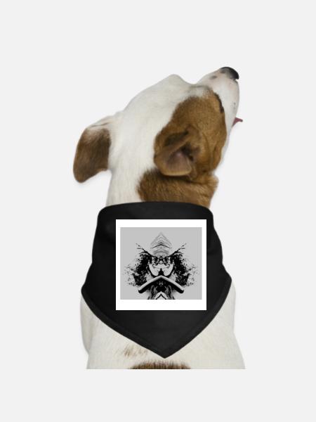 Star - Hunde-Bandana - Schwarz - Vorne
