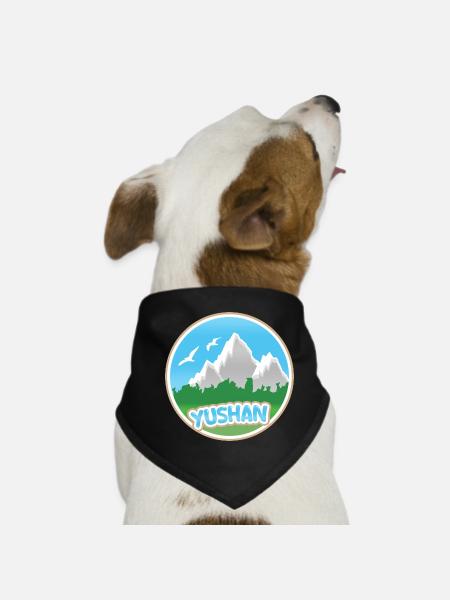 Yushan dans le rôle de Yushan - Bandana pour chien - noir - Devant