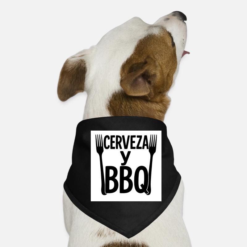 Digitales Design "Bier & BBQ" Hunde-Bandana