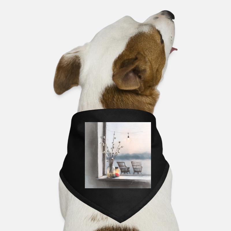 Ein ruhiger Ort am Wasser Hunde-Bandana