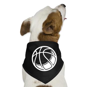 Basketball Ball - Hunde-Bandana - Schwarz - Vorne