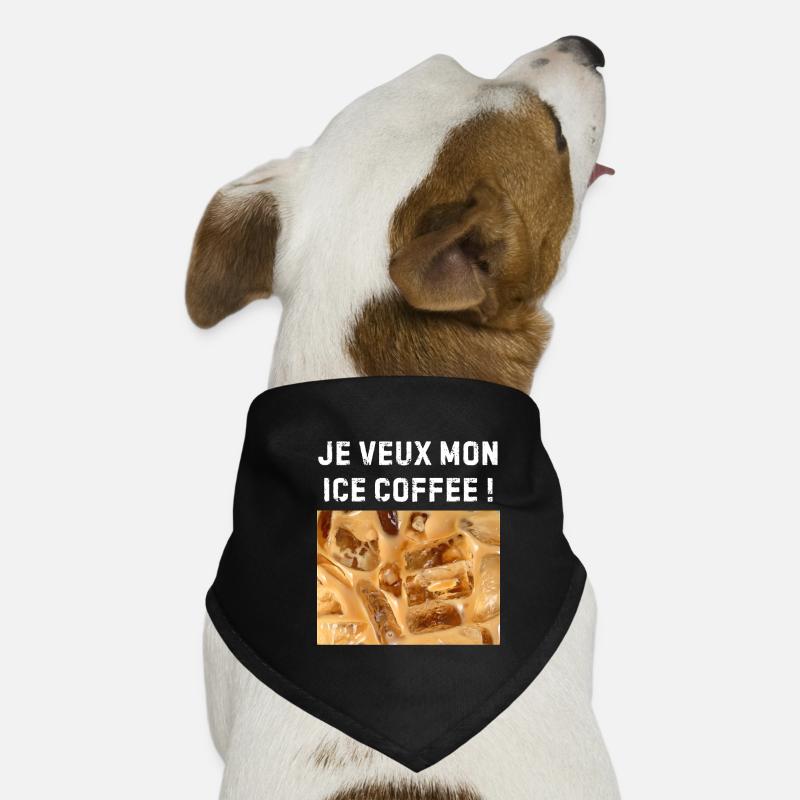 Ich will meinen Eiskaffee! Hunde-Bandana