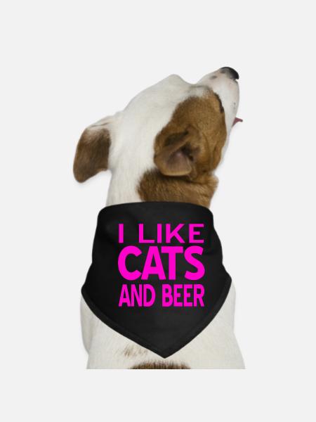 félin - Bandana pour chien - noir - Devant