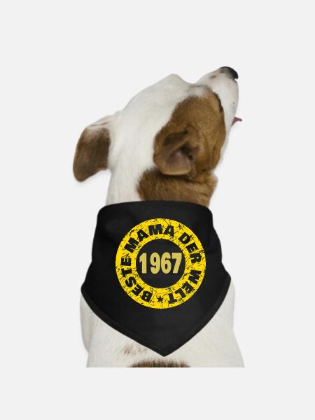 1967 - Hunde-Bandana - Schwarz - Vorne