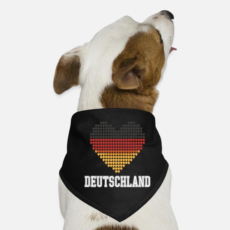 Germany Heart Gradient Dog Bandana