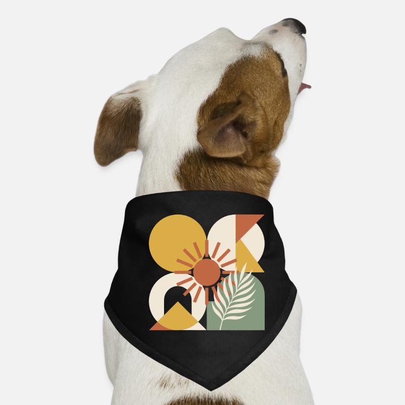 Bohème, abstract et géométrique botanique Bandana pour chien