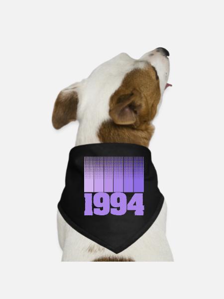 Jahrgang 1994 - Hunde-Bandana - Schwarz - Vorne